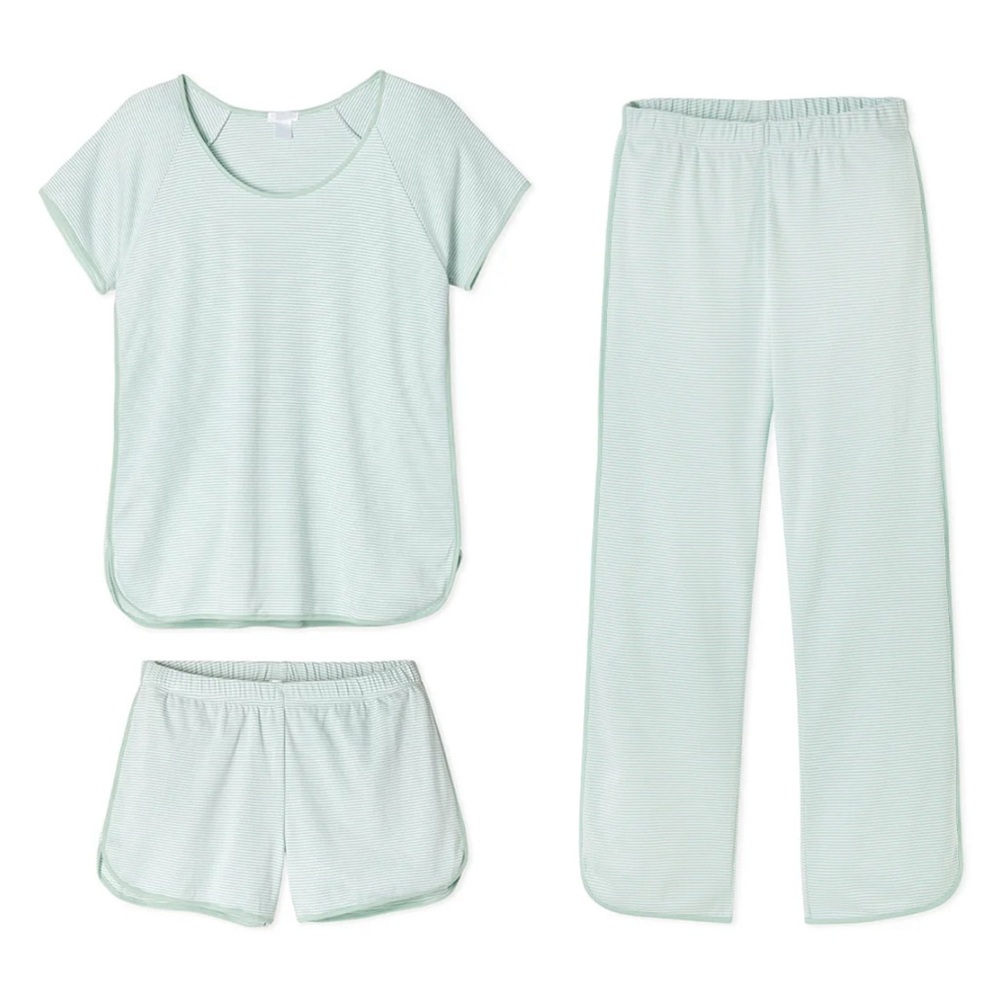 Lake Pajama Set - Pima Bundle in Parisian Green - M